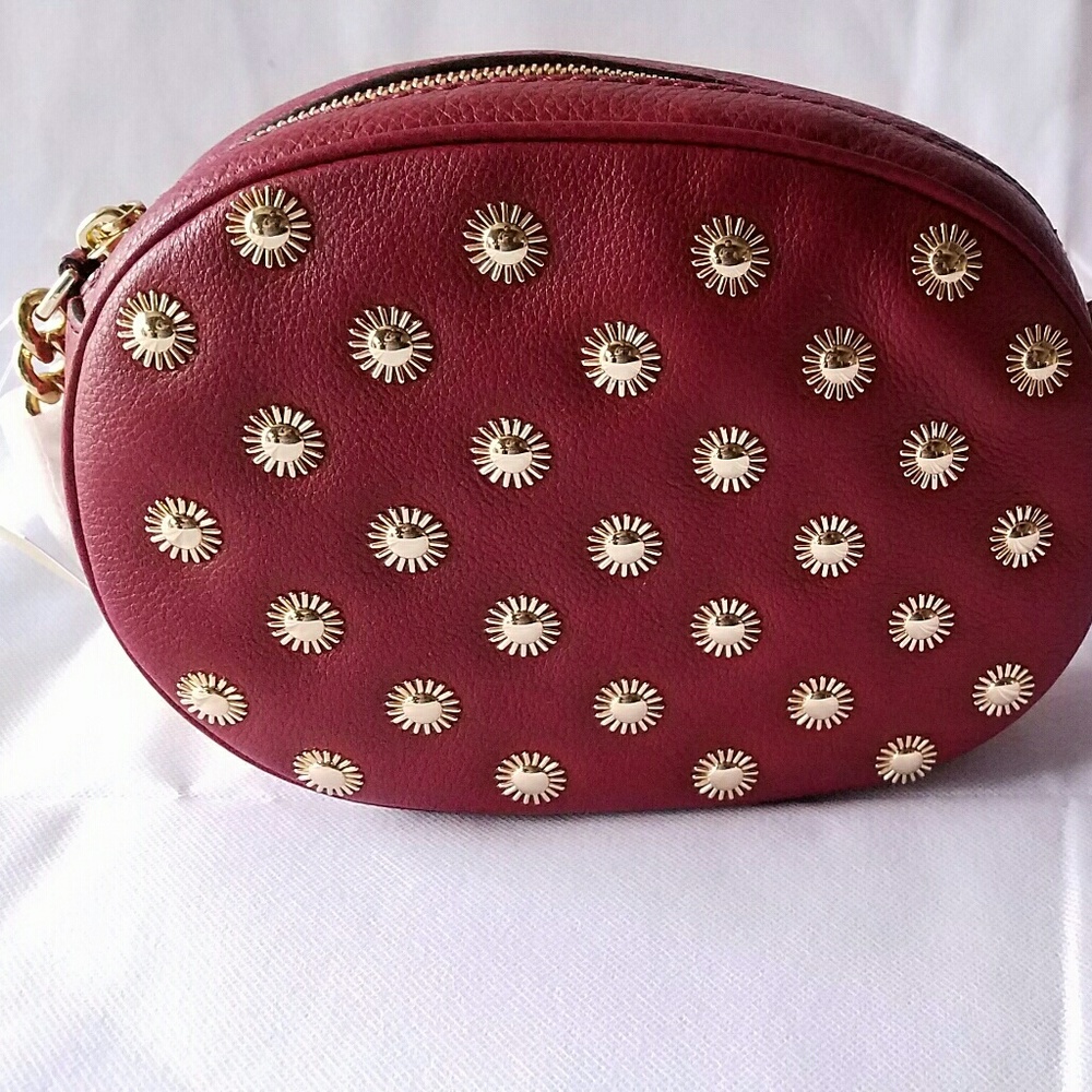 Michael Kors ginny studded medium messenger bag